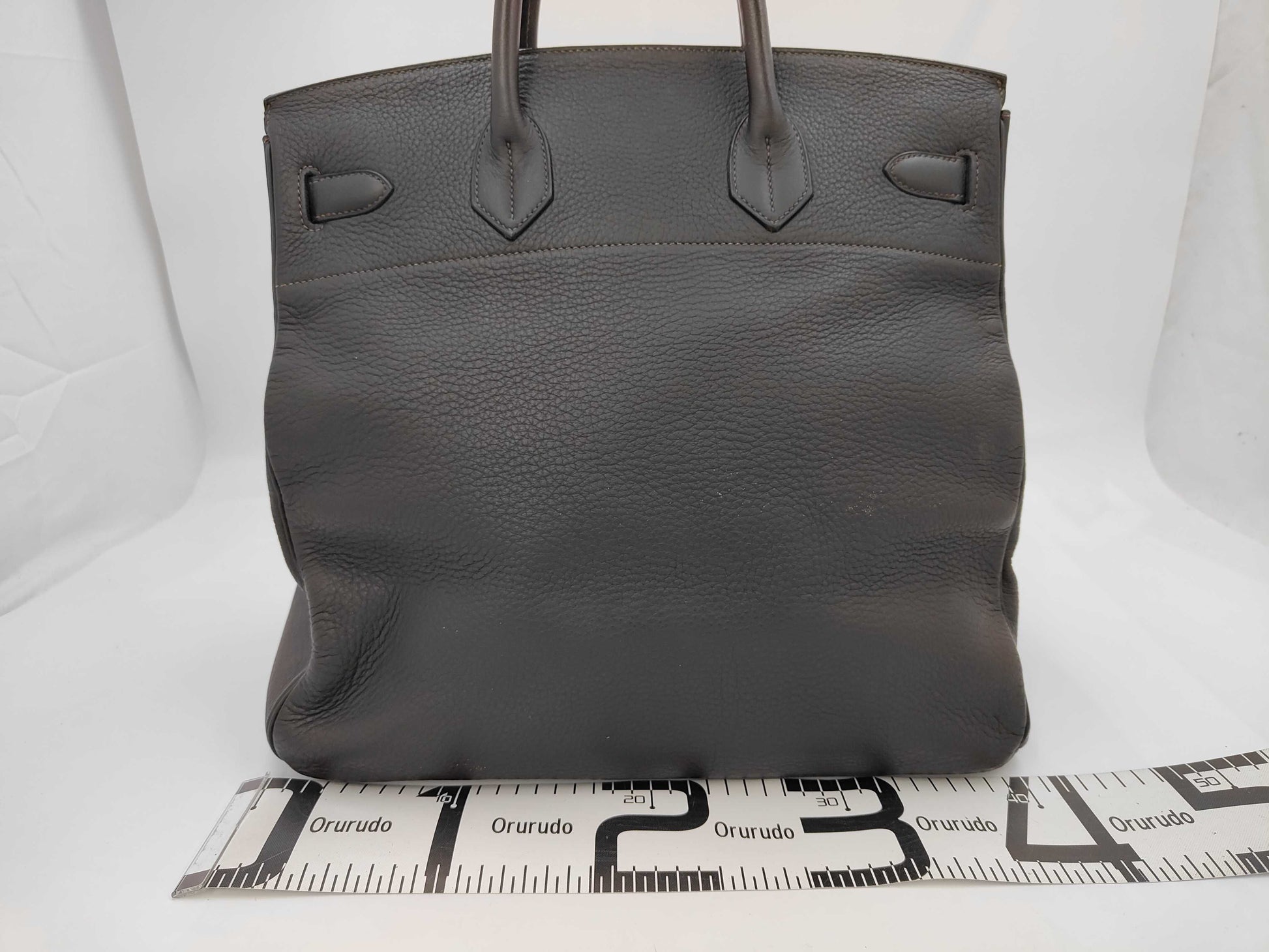 HERMES Haute Couture 40 Togo SV E Brown Handbag