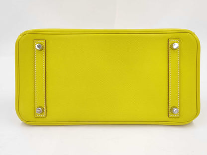 HERMES Birkin 30 Epson SV Personal Yellow Handbag