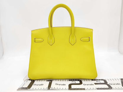HERMES Birkin 30 Epson SV Personal Yellow Handbag