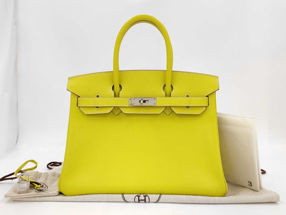 HERMES Birkin 30 Epson SV Personal Yellow Handbag