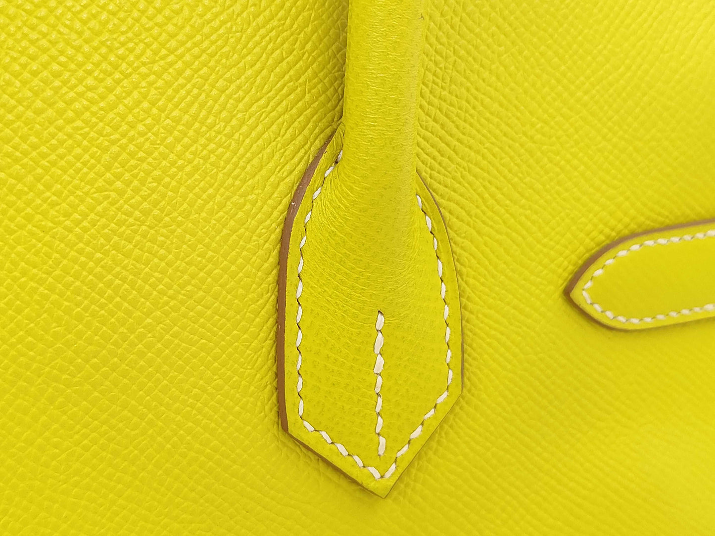 HERMES Birkin 30 Epson SV Personal Yellow Handbag