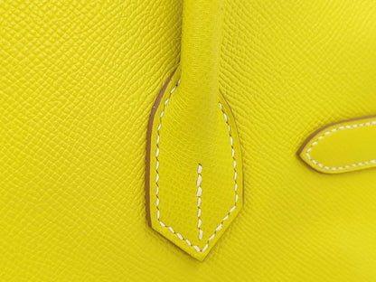 HERMES Birkin 30 Epson SV Personal Yellow Handbag