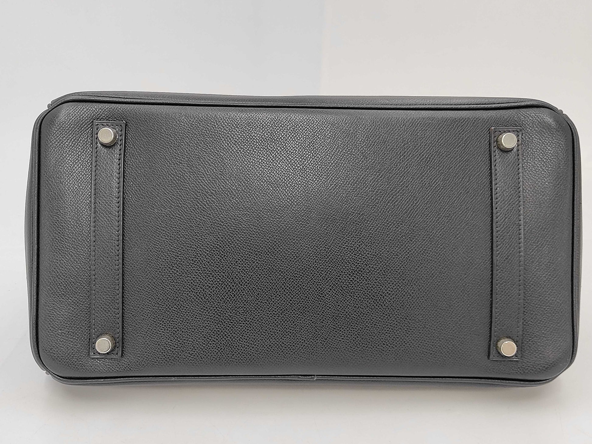 HERMES Birkin 35 Epsom Black SV H Handbag