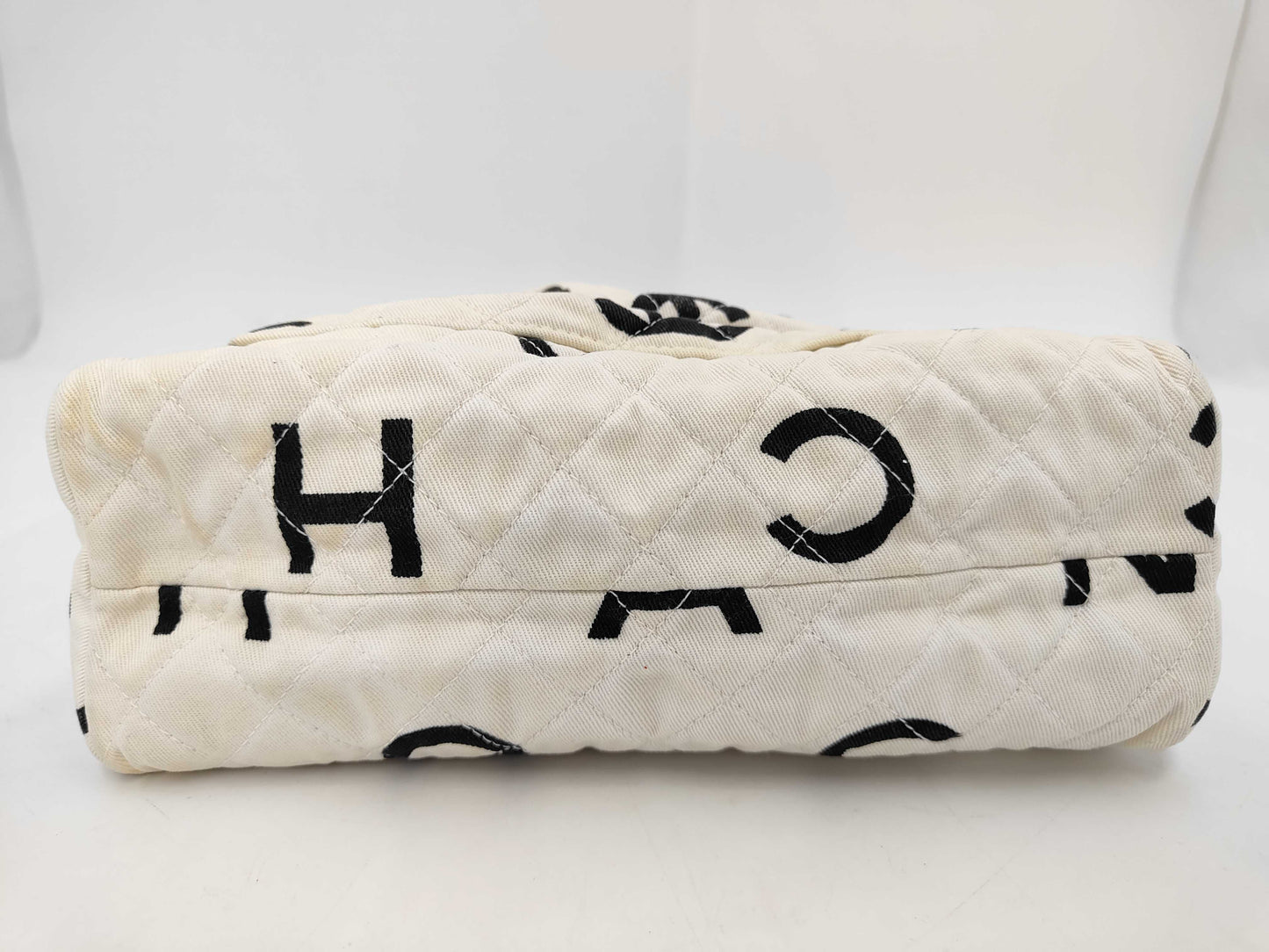 CHANEL Icon Canvas Tote Handbag