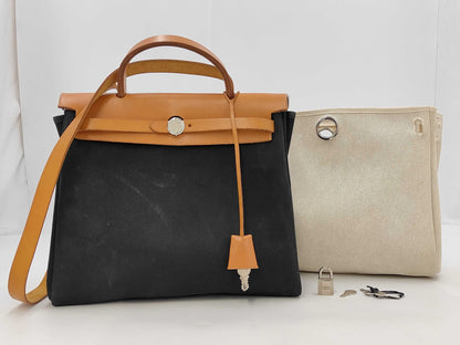 HERMES Hermes Air Bag □P engraved handbag