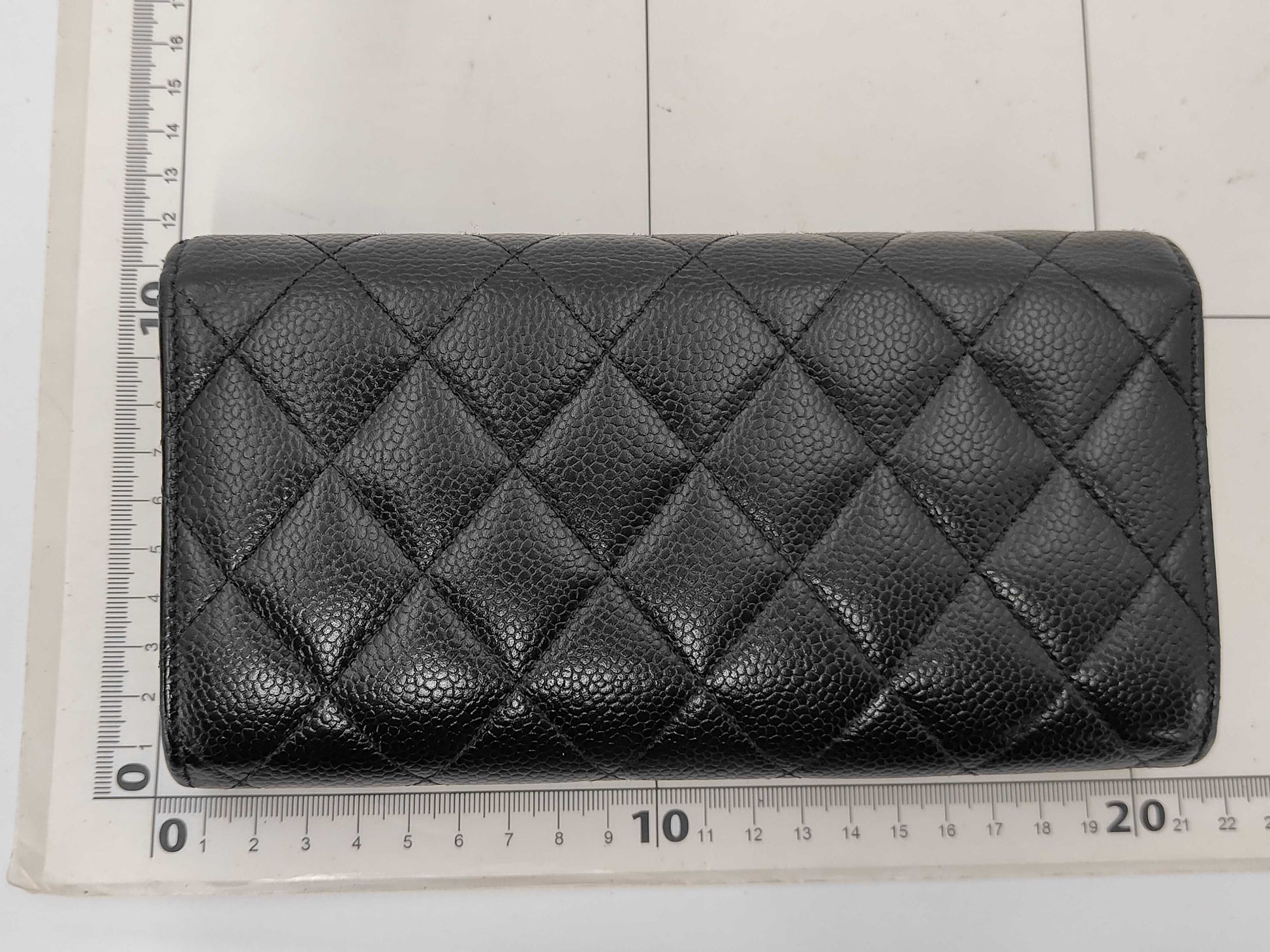 CHANEL Caviar Leather Matelasse Long Wallet, 25 Series