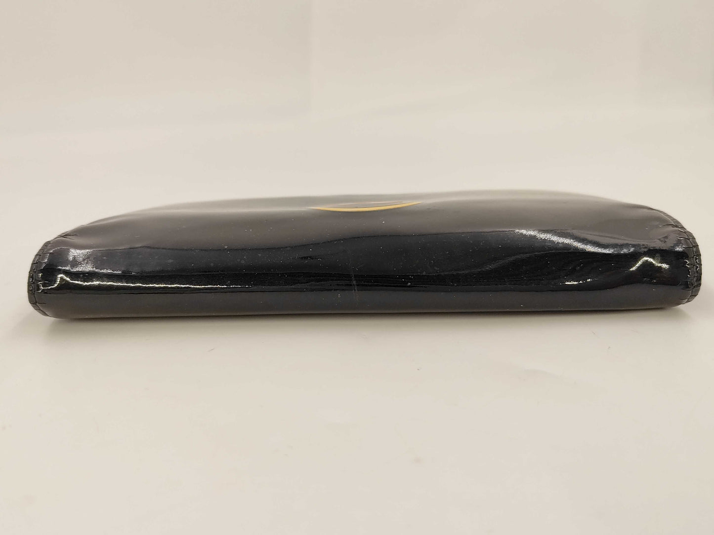 CHANEL Patent Folding Wallet, Black, 14th Series