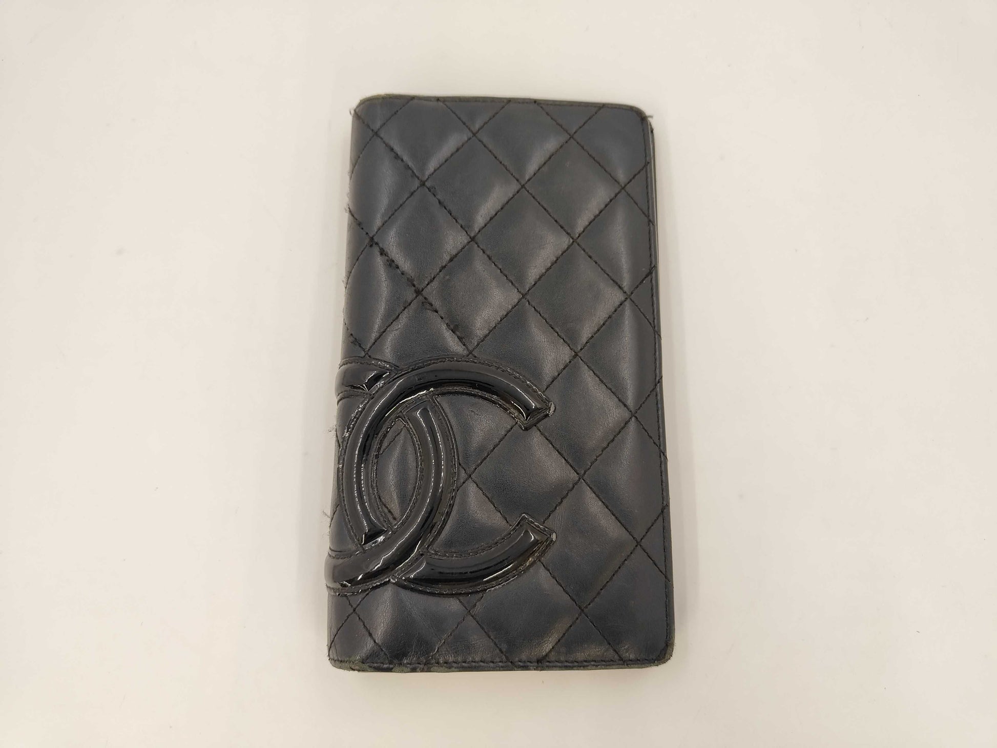 CHANEL Cambon Folding Wallet Black Wallet