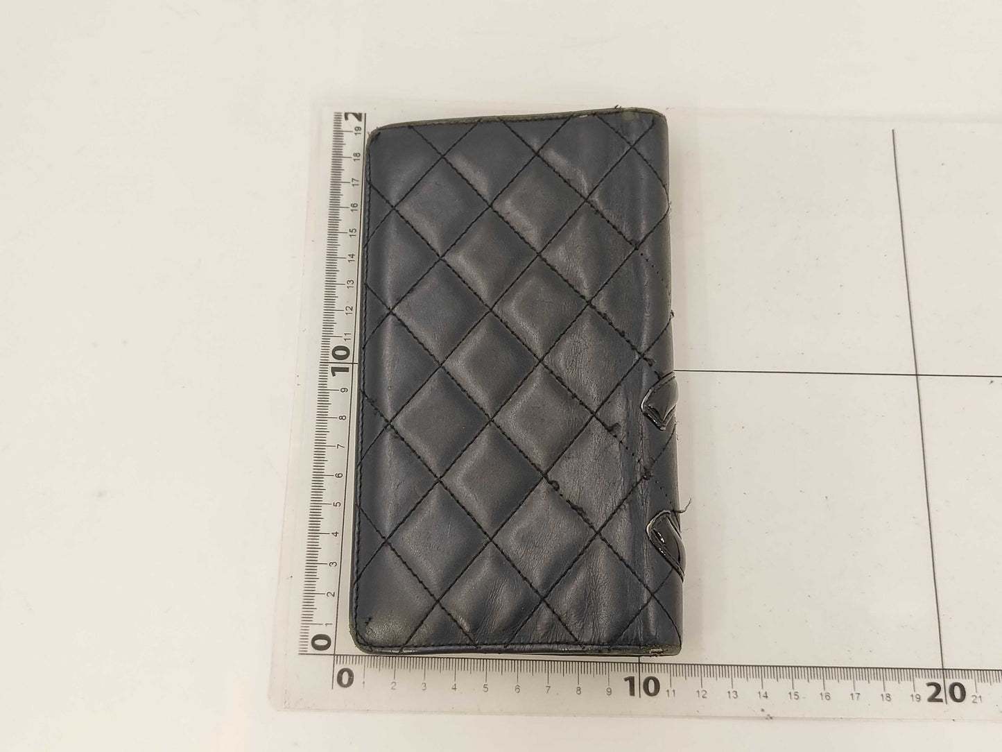 CHANEL Cambon Folding Wallet Black Wallet