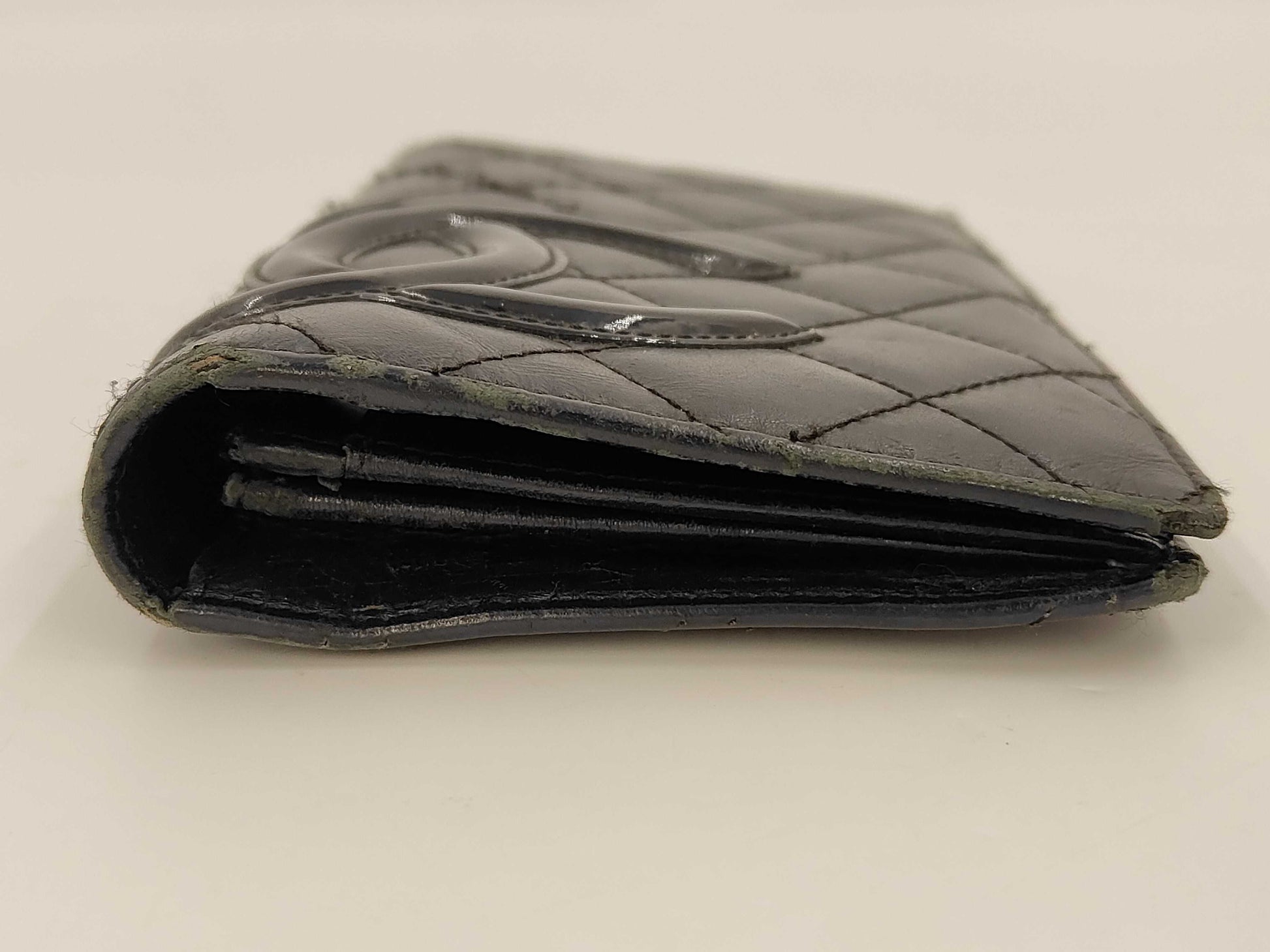 CHANEL Cambon Folding Wallet Black Wallet
