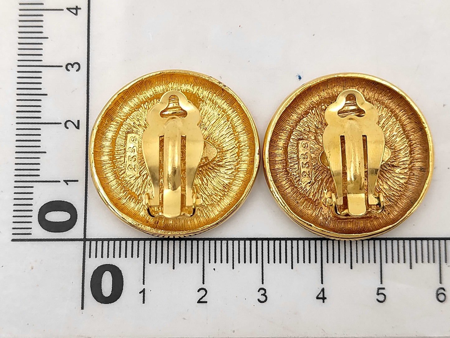 CHANEL Coco Mark Gold Earrings