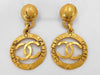 CHANEL Coco Mark Swing Earrings