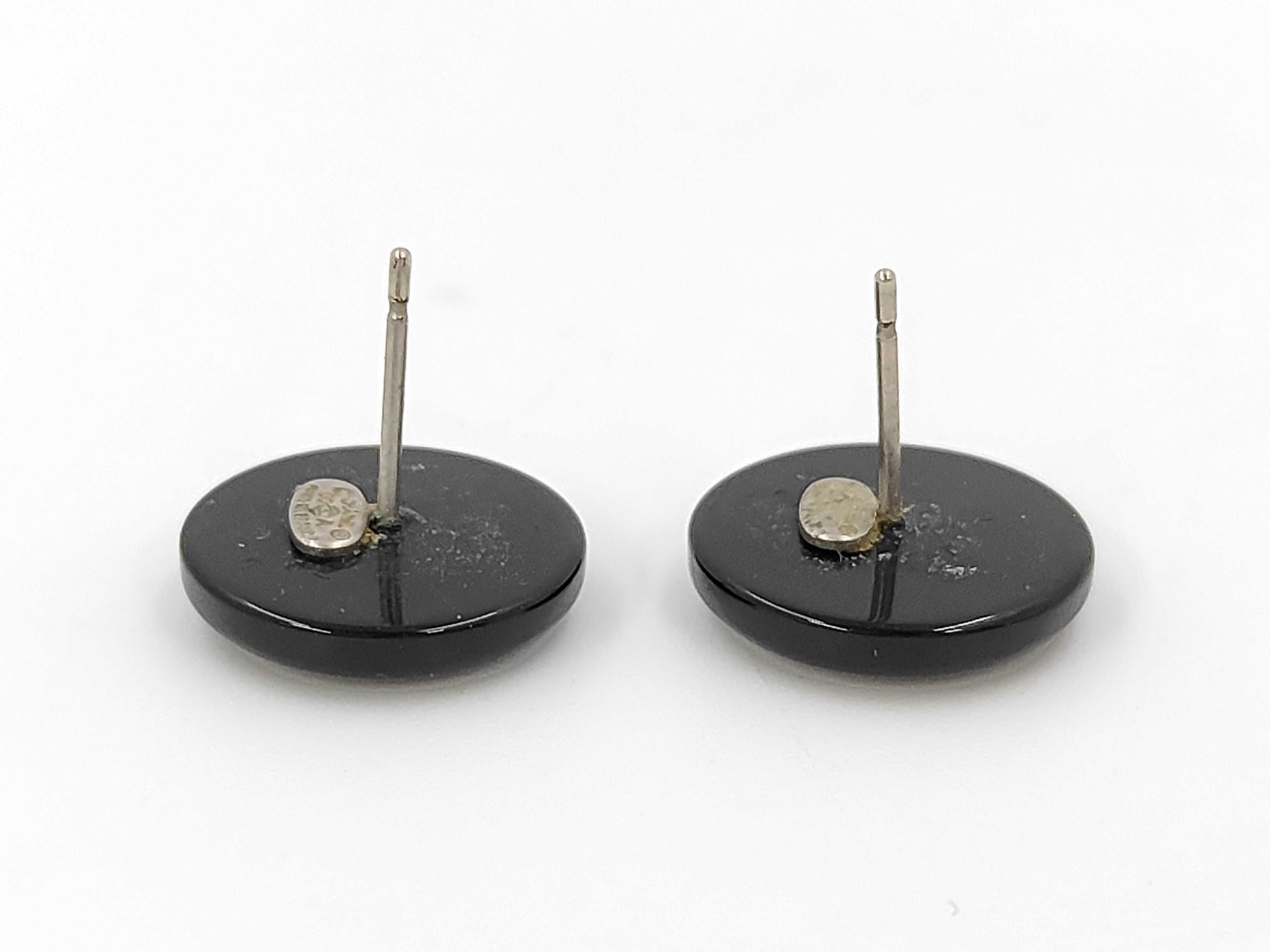 CHANEL Black Coco Mark Earrings