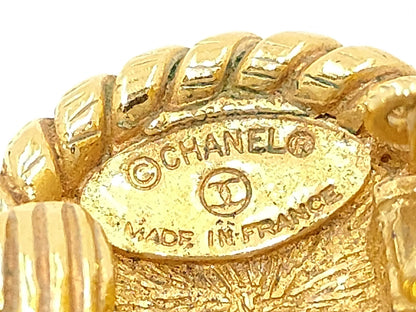 CHANEL Coco Mark Gold Earrings