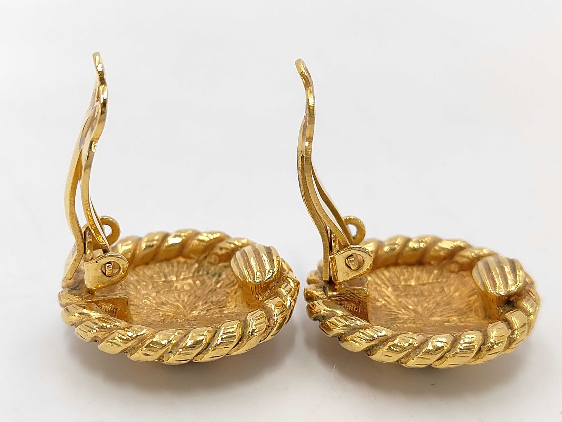 CHANEL Coco Mark Gold Earrings