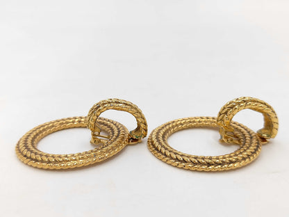 CHANEL Chanel Swing Gold Earrings