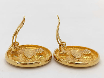 CHANEL Coco Mark Gold Earrings