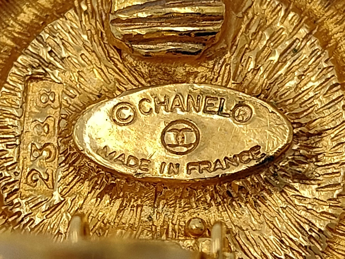 CHANEL Coco Mark Gold Earrings