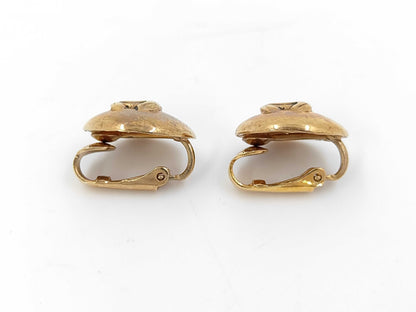 CHANEL Coco Mark Mini Gold Earrings