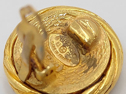 CHANEL Coco Mark Gold Earrings