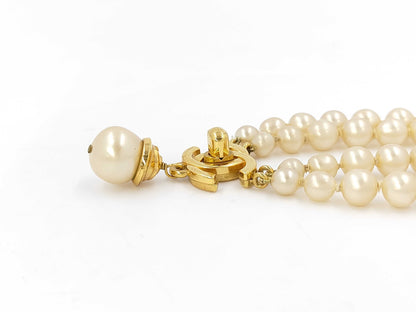 CHANEL Pearl Turnlock Necklace