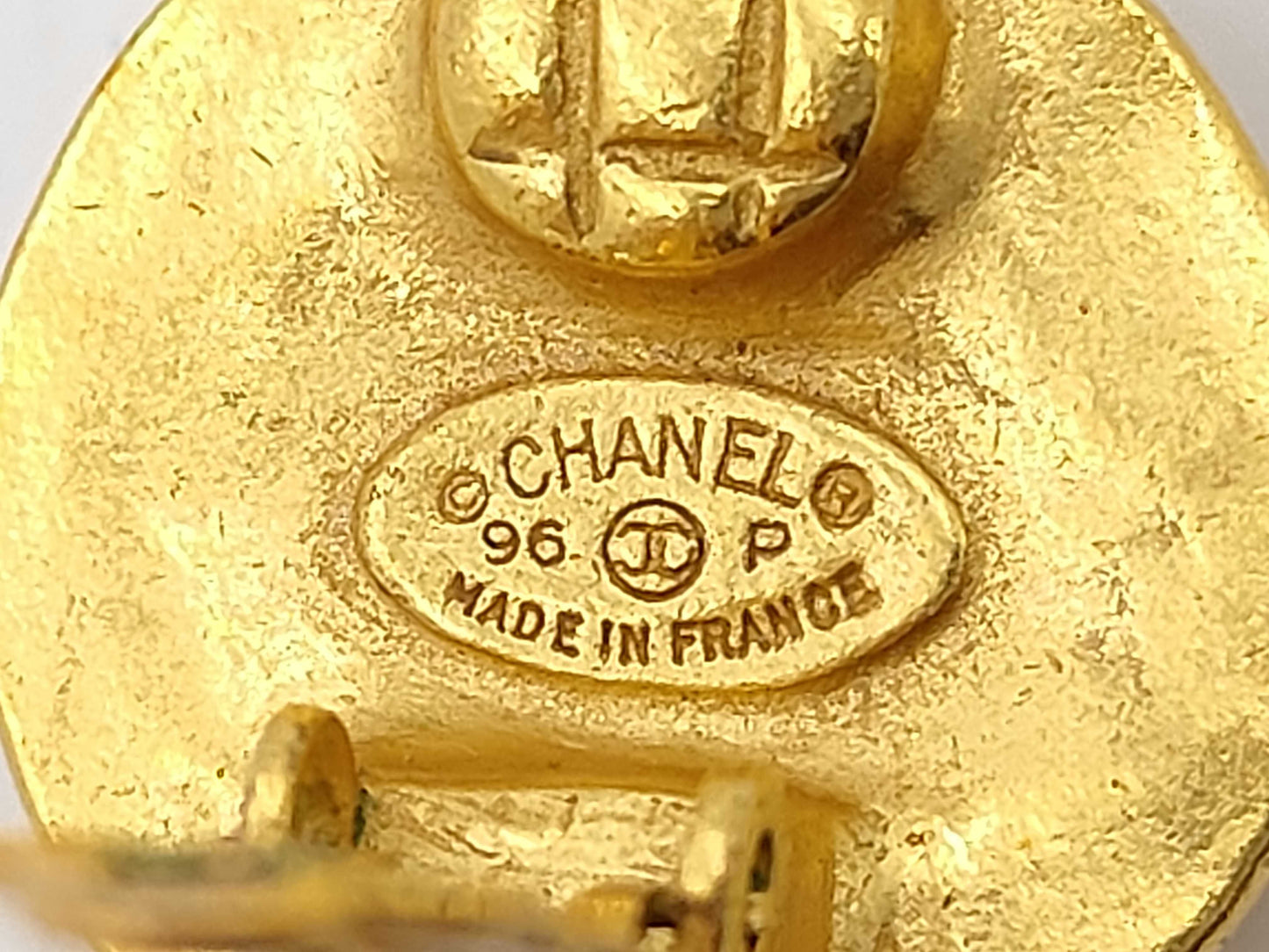 CHANEL Coco Mark Gold Earrings