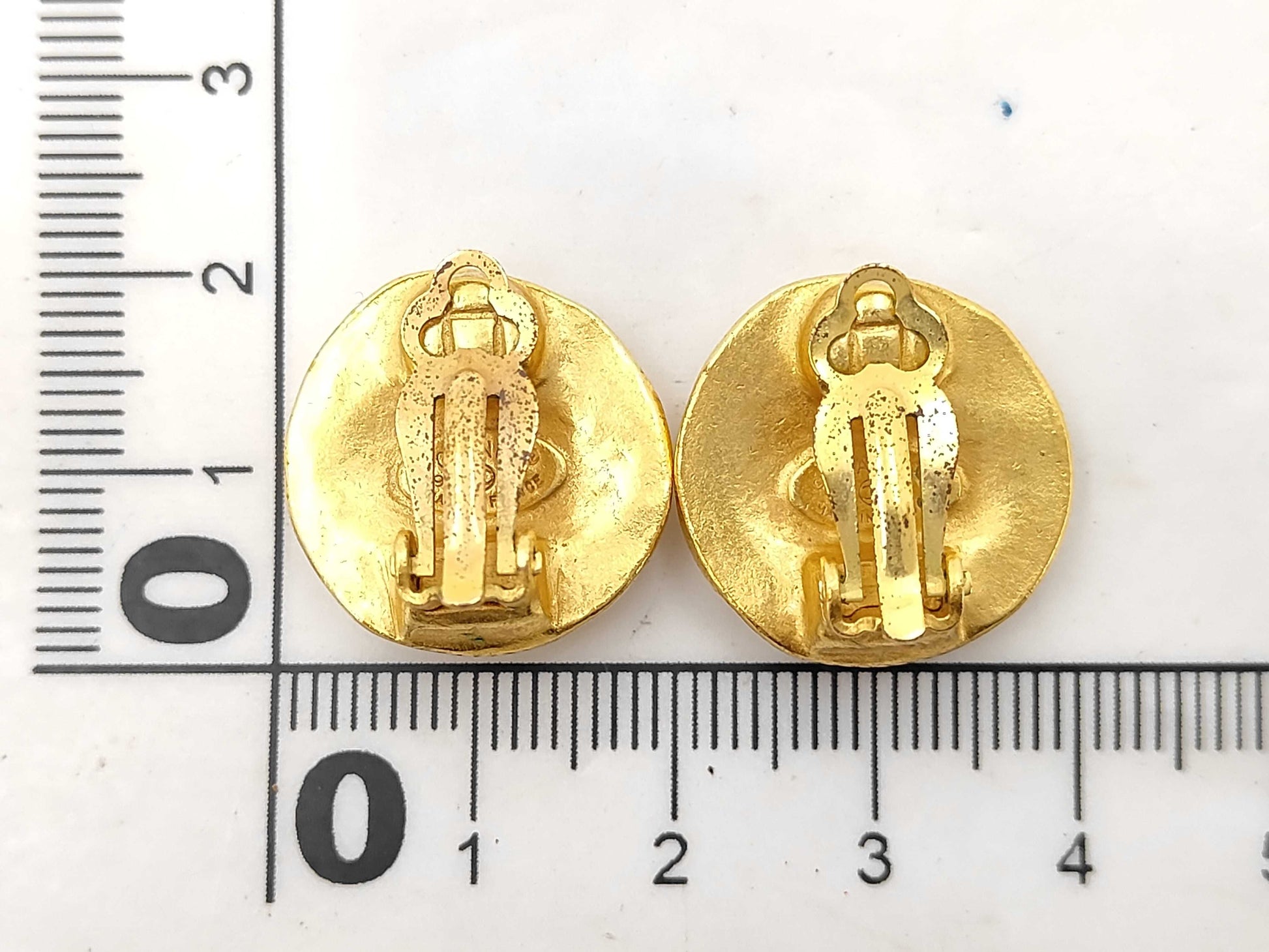 CHANEL Coco Mark Gold Earrings