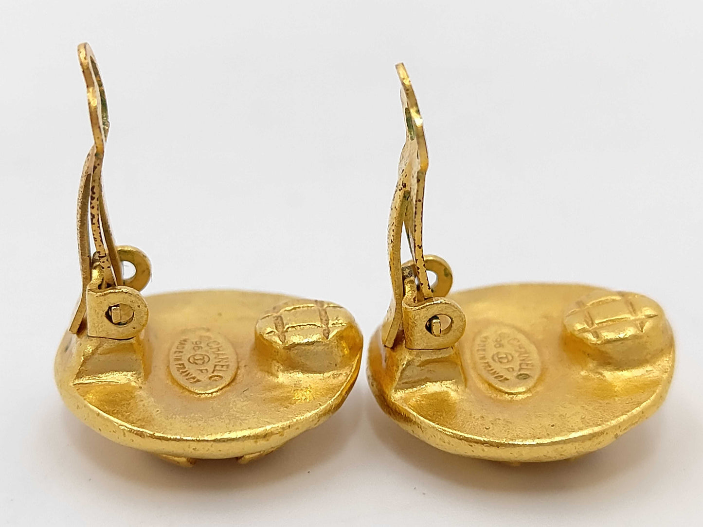 CHANEL Coco Mark Gold Earrings