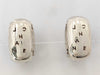 CHANEL Square Silver Earrings
