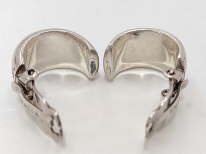 CHANEL Chanel Logo Silver SV925 Earrings