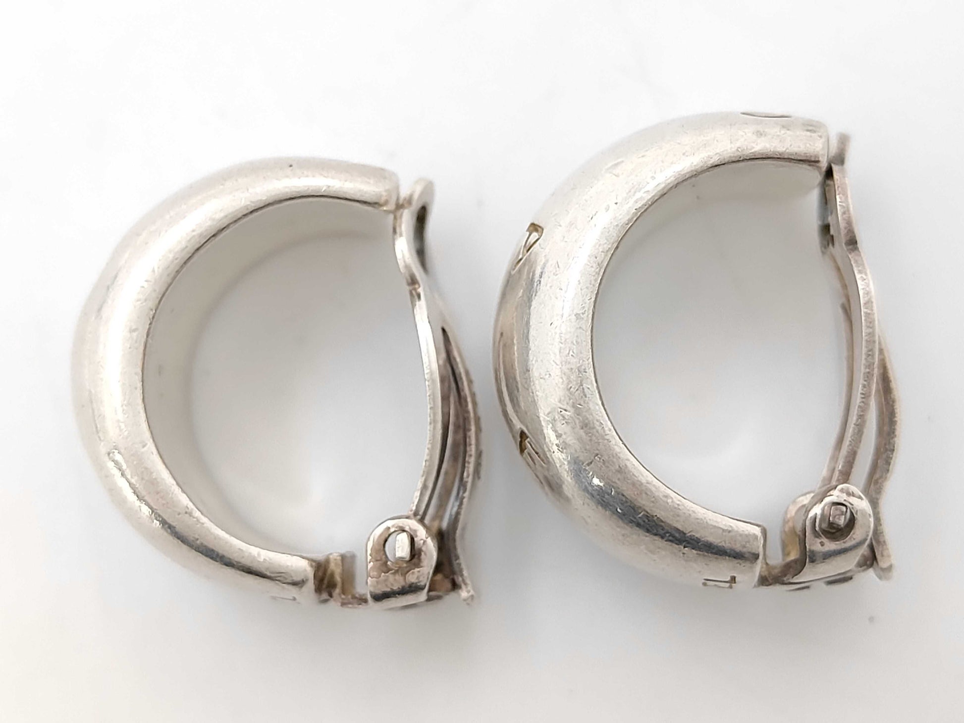 CHANEL Chanel Logo Silver SV925 Earrings