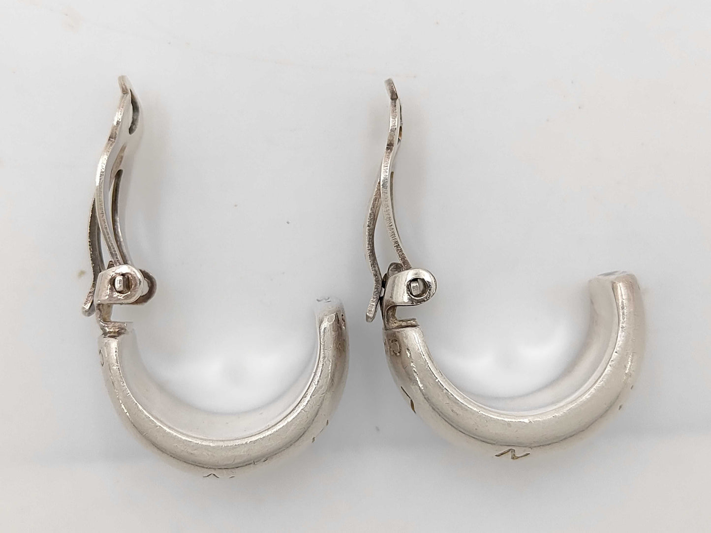 CHANEL Chanel Logo Silver SV925 Earrings