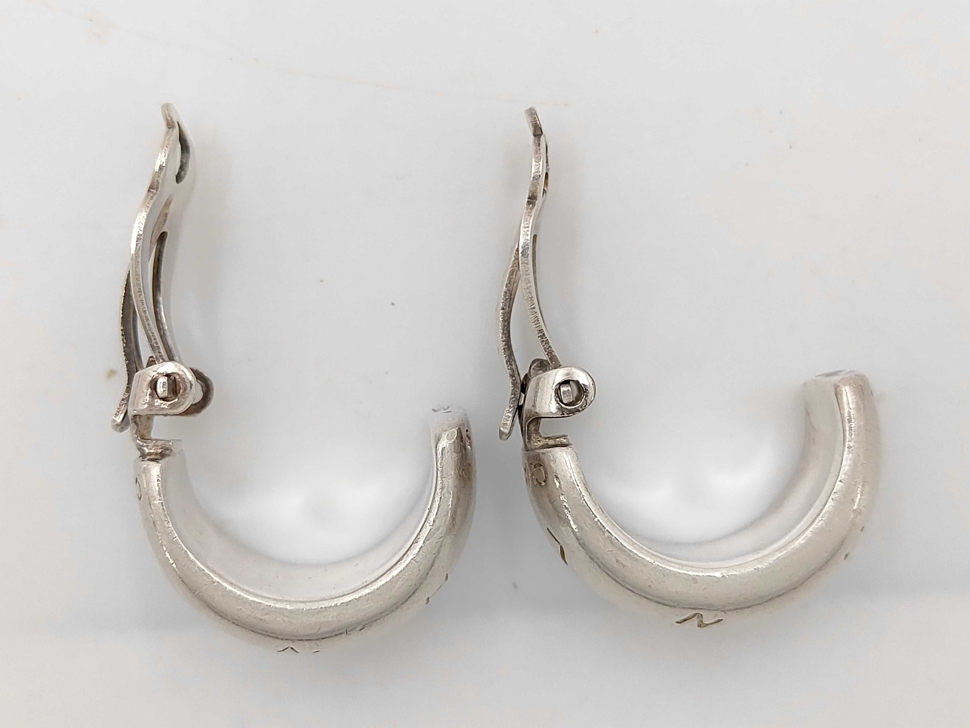 CHANEL Chanel Logo Silver SV925 Earrings