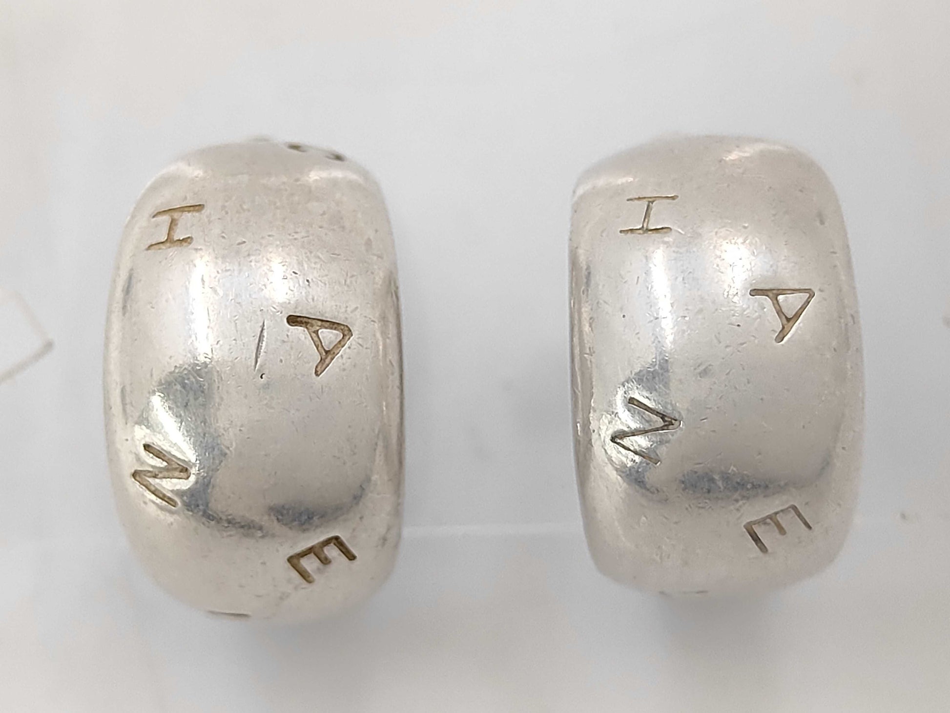 CHANEL Chanel Logo Silver SV925 Earrings