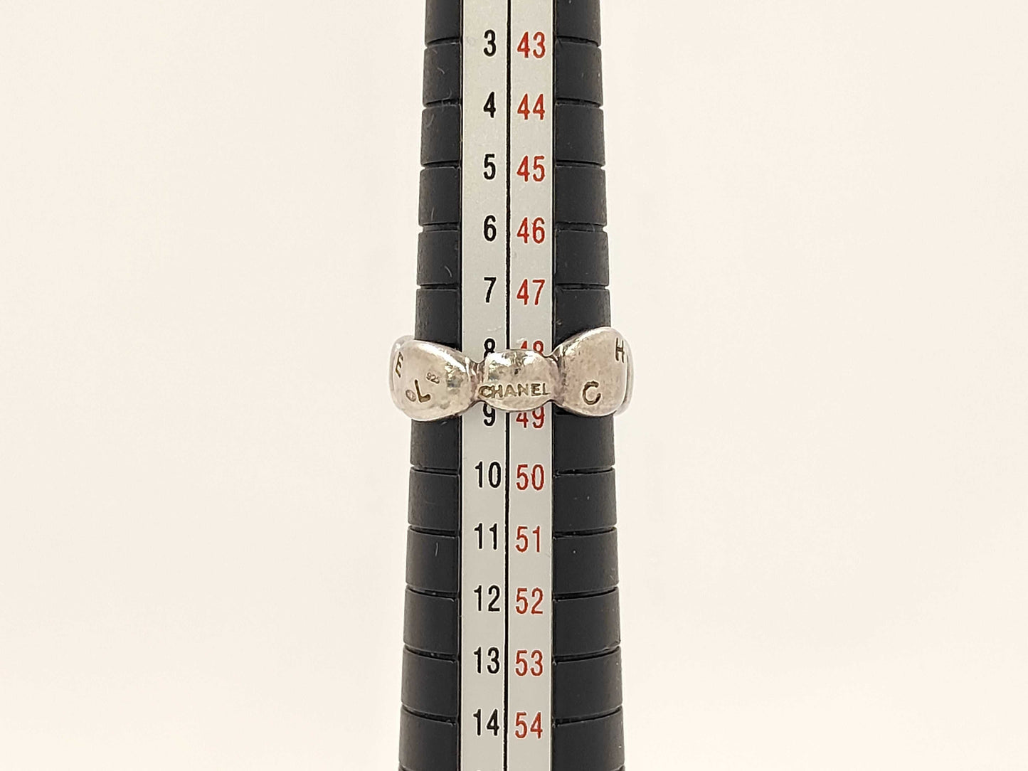 CHANEL Chanel Logo Silver Ring