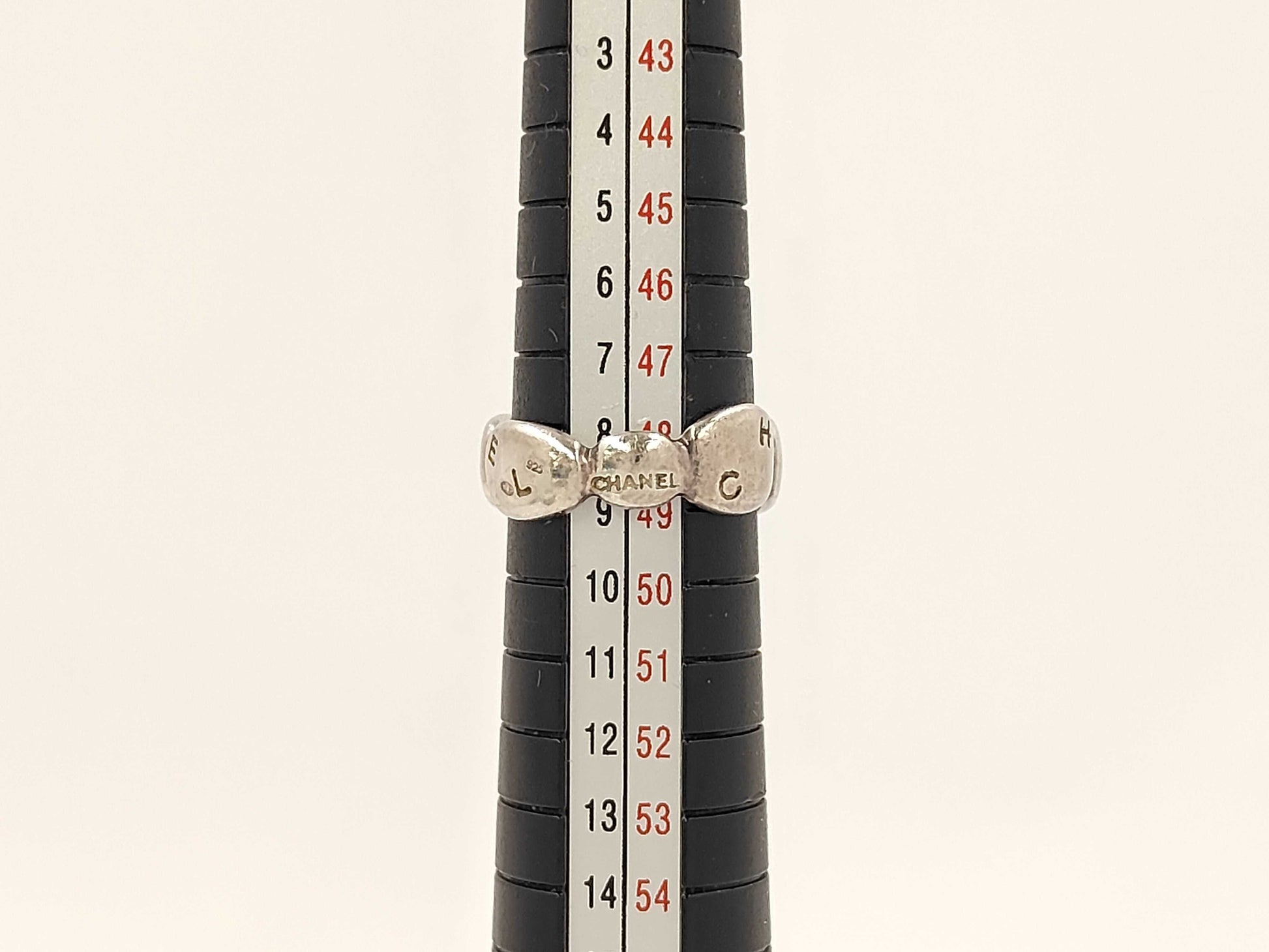 CHANEL Chanel Logo Silver Ring