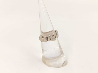 CHANEL Chanel Logo Silver Ring
