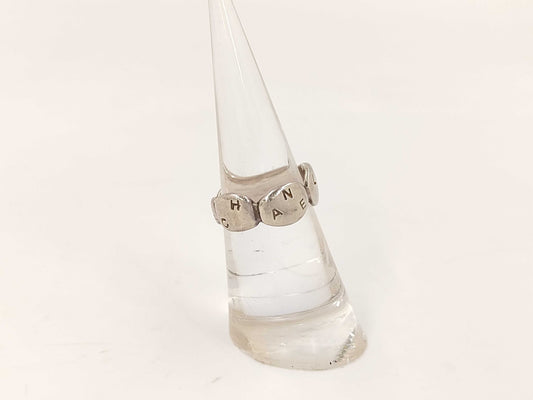 CHANEL Chanel Logo Silver Ring