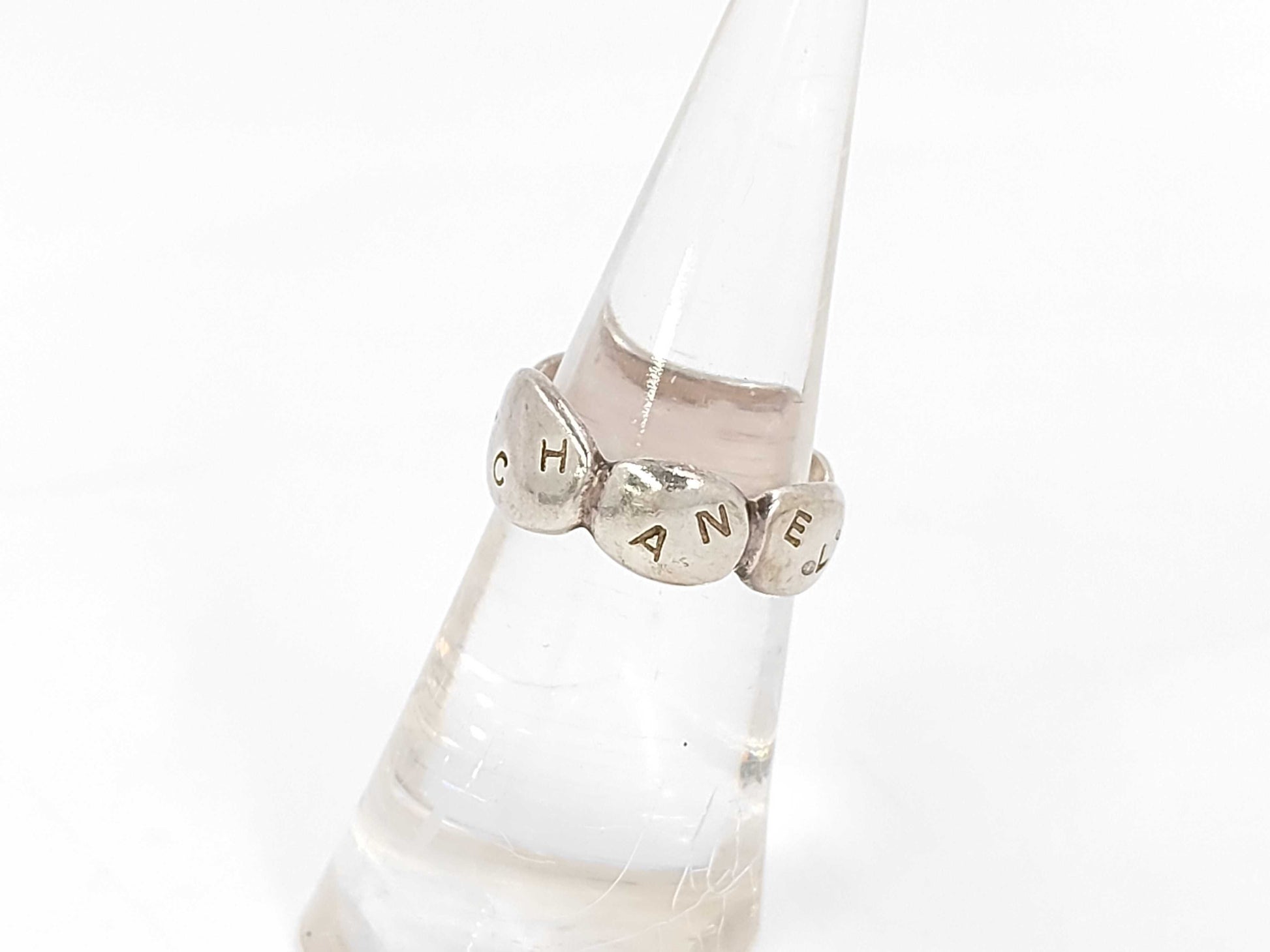 CHANEL Chanel Logo Silver Ring