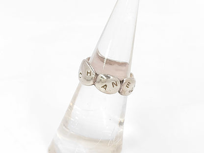 CHANEL Chanel Logo Silver Ring