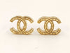 CHANEL Coco Mark Gold Earrings