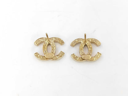 CHANEL Coco Mark Gold Earrings
