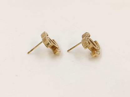 CHANEL Coco Mark Gold Earrings