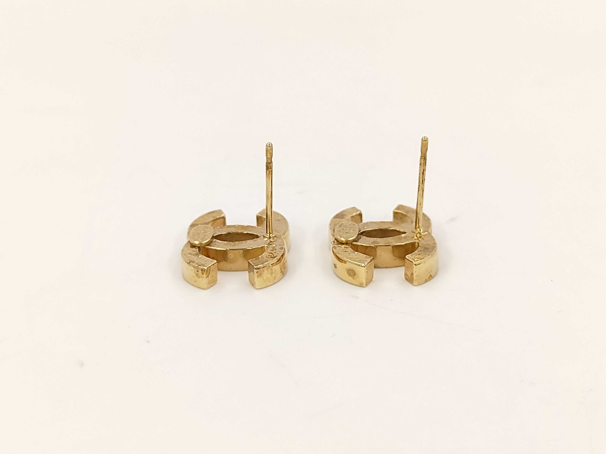 CHANEL Coco Mark Gold Earrings