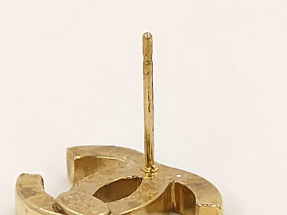CHANEL Coco Mark Gold Earrings