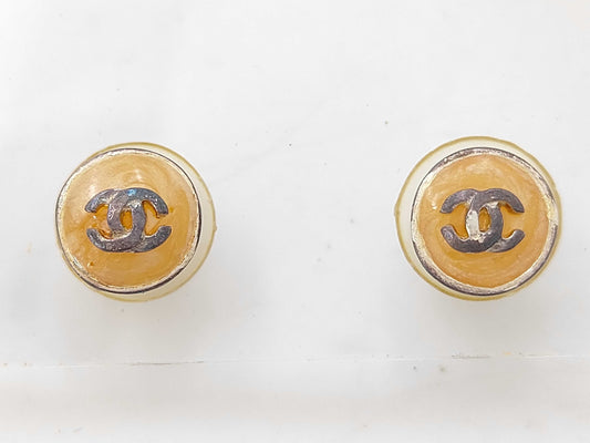 CHANEL Round Coco Mark Earrings
