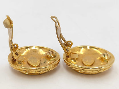 CHANEL Coco Mark Gold Earrings