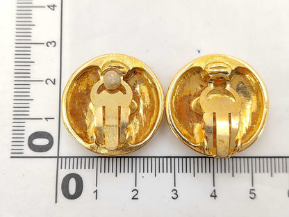 CHANEL Coco Mark Gold Earrings