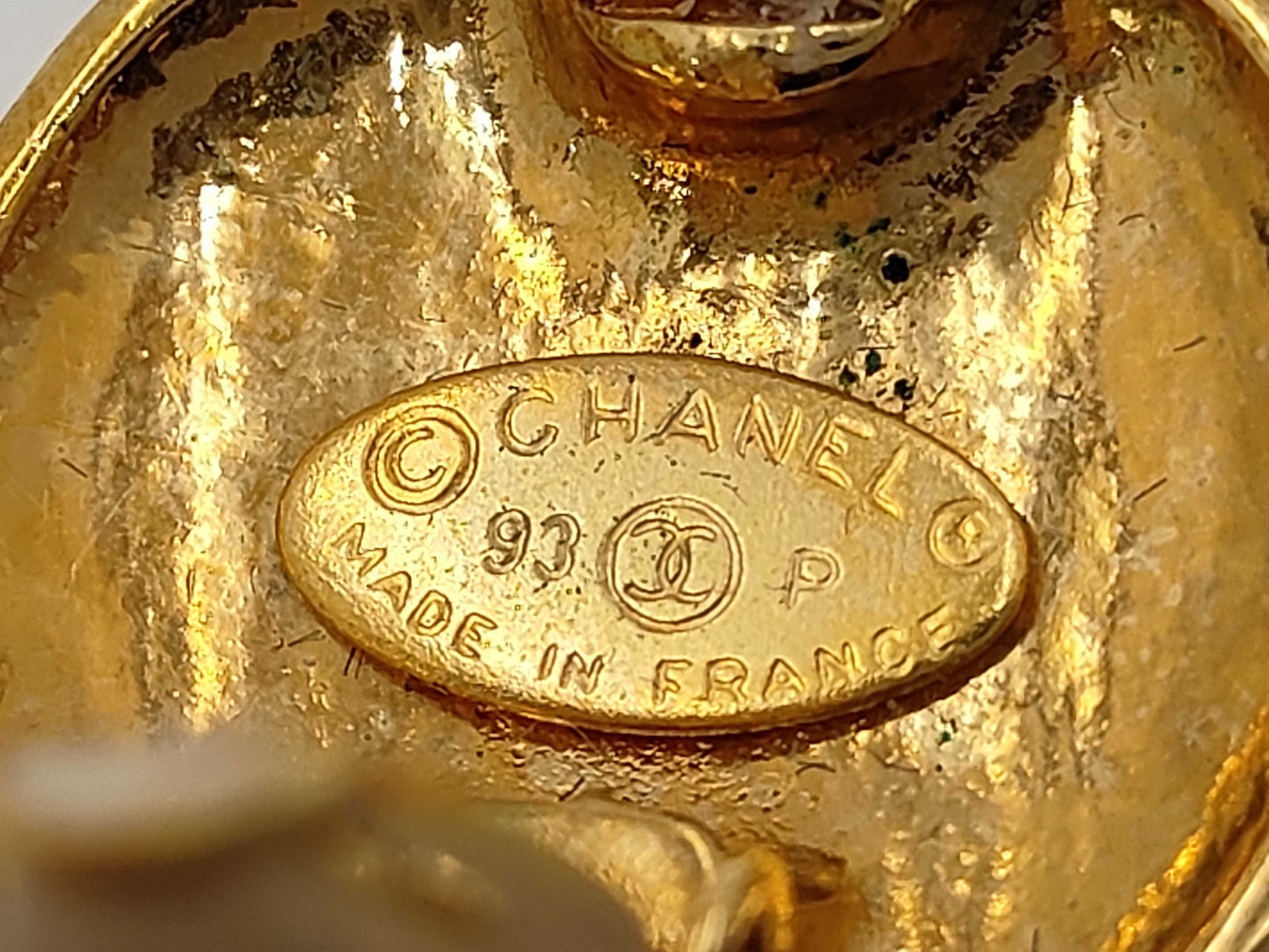 CHANEL Coco Mark Gold Earrings