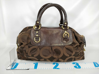 COACH Op Art Coach 12943 Canvas Tote Handbag